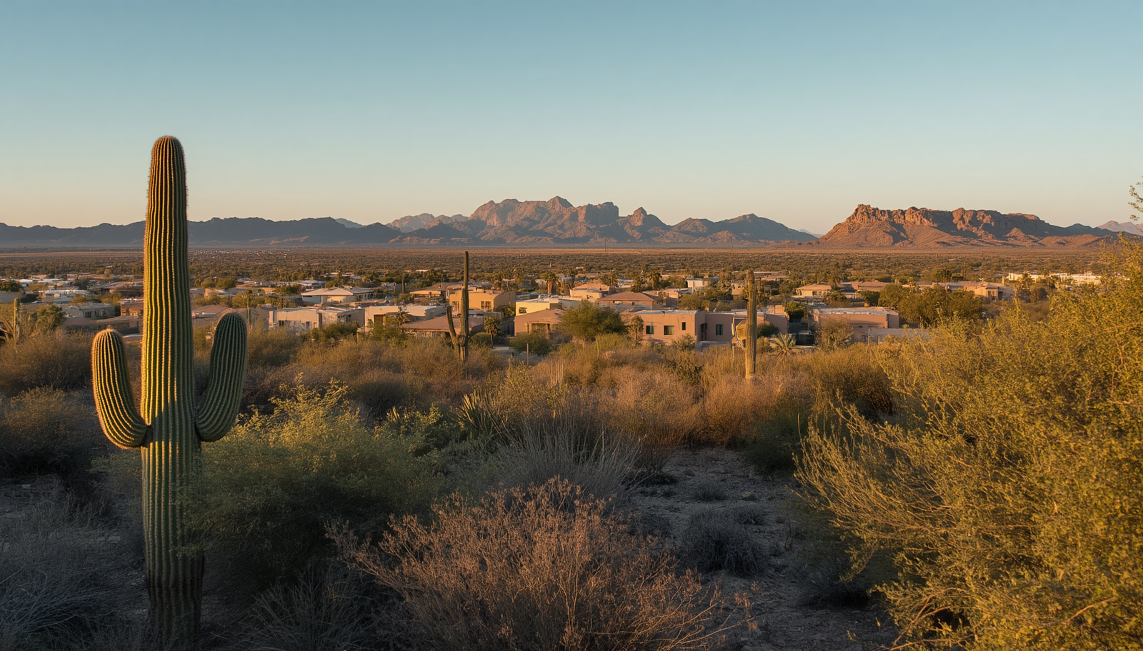 Desert view of a North Valley Phoenix-area community