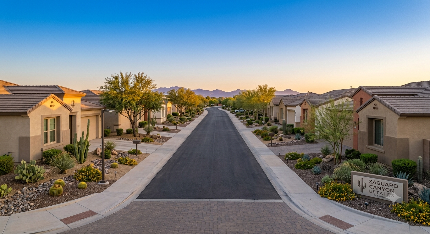 New construction homes in a North Phoenix master-planned community