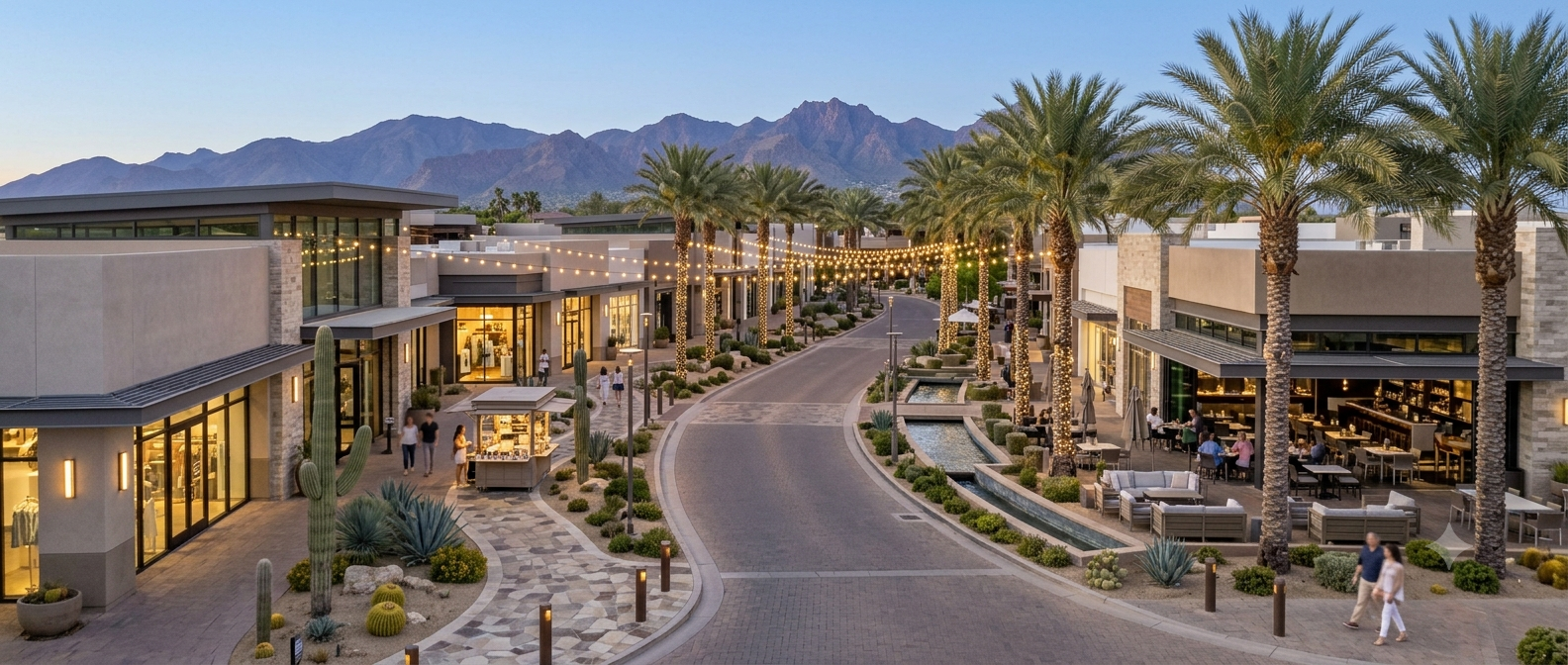 Old Town Scottsdale walkable shopping and dining street