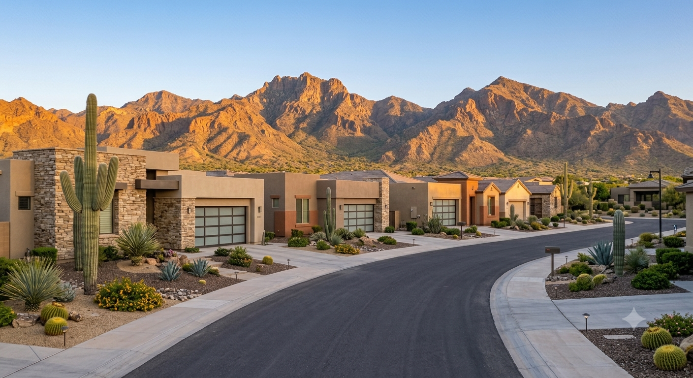 Luxury home street in Scottsdale